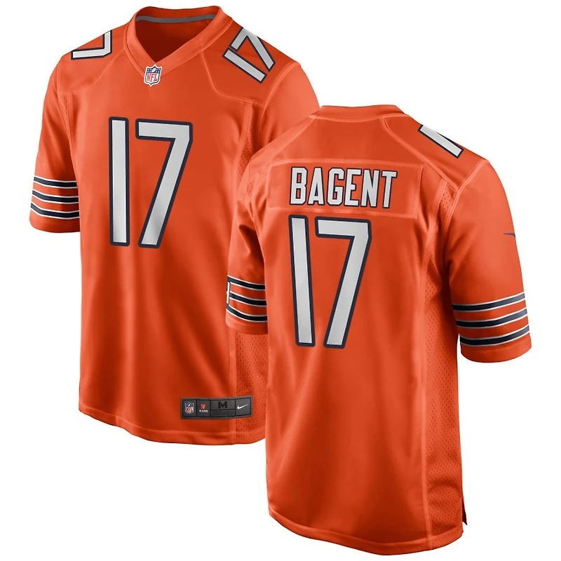 Tyson Bagent Men's Nike Orange Chicago Bears Alternate Custom Game Jersey