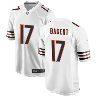 Tyson Bagent Men's Nike White Chicago Bears Custom Game Jersey