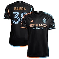 Drew Baiera Men's adidas  Black New York City FC 2024 24/7 Kit Authentic Custom Jersey