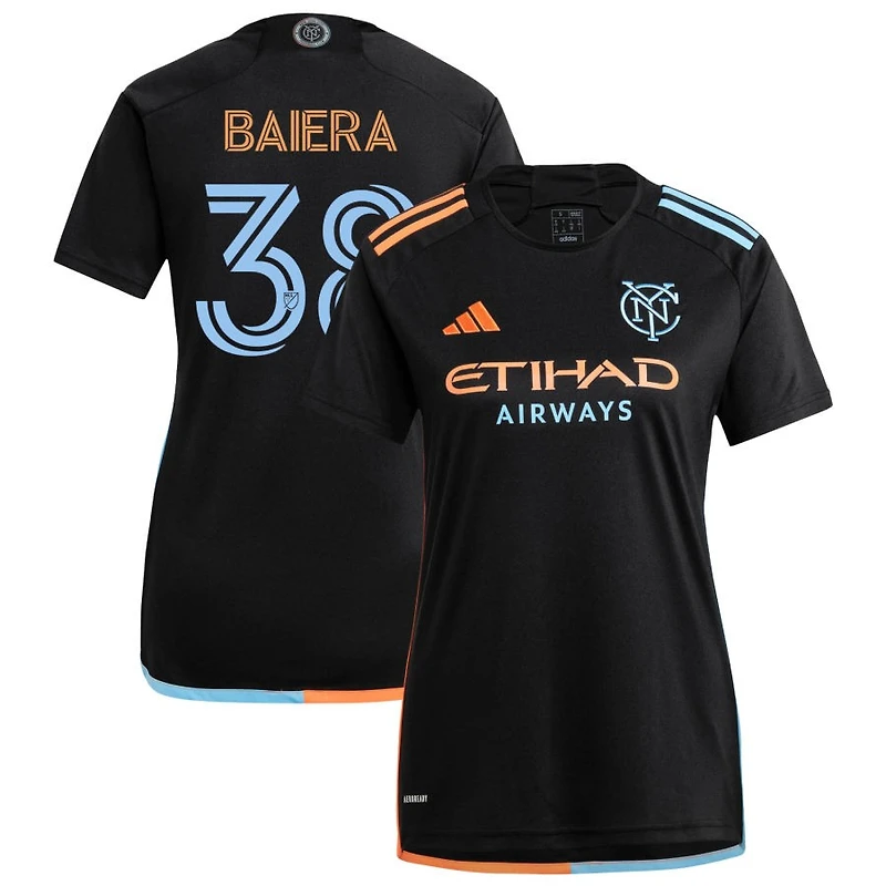 Drew Baiera Men's adidas  Black New York City FC 2024 24/7 Kit Replica Custom Jersey