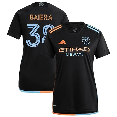 Drew Baiera Men's adidas Black New York City FC 2024 24/7 Kit Replica Custom Jersey