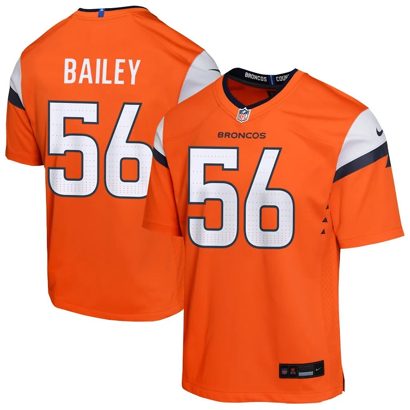 Levelle Bailey Youth Nike  Orange Denver Broncos Mile High Collection Custom Game Jersey