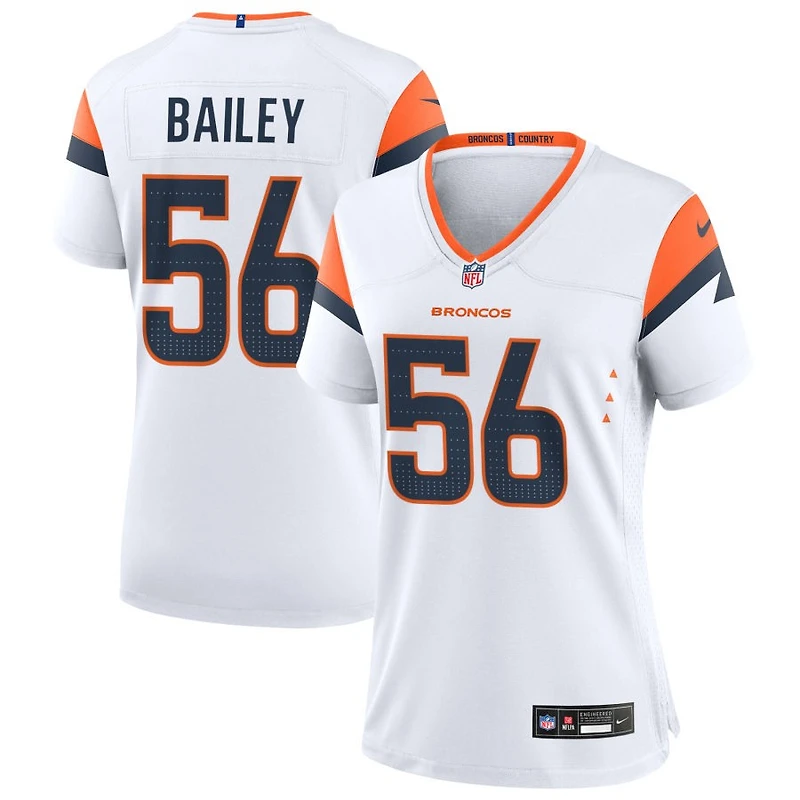 Levelle Bailey Women's Nike White Denver Broncos Mile High Collection Custom Game Jersey