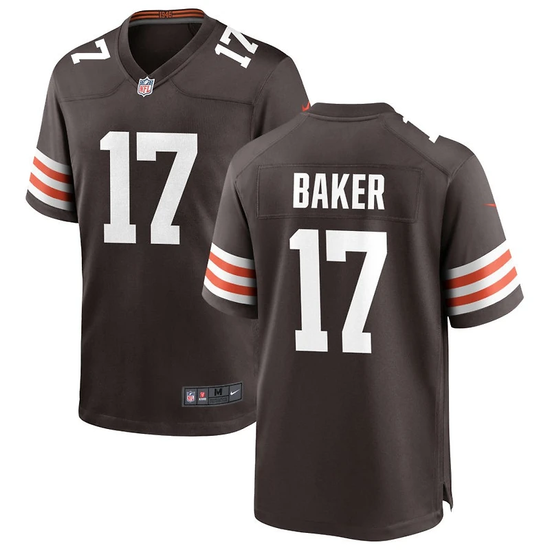 Jerome Baker Men's Nike Cleveland Browns Brown Custom Game Jersey