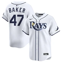 Bryan Baker Men's Nike White Tampa Bay Rays Home Limited Custom Jersey