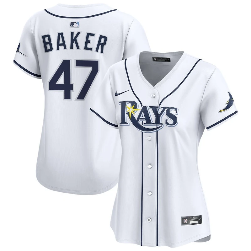Bryan Baker Women's Nike  White Tampa Bay Rays Home Limited Custom Jersey