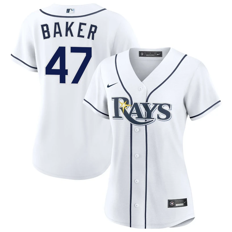 Bryan Baker Women's Nike White Tampa Bay Rays Home Custom Replica 2.0 Jersey