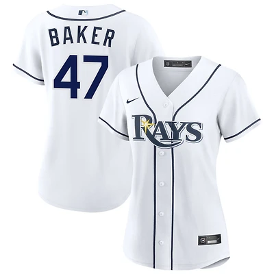 Bryan Baker Women's Nike  White Tampa Bay Rays Home Custom Replica 2.0 Jersey