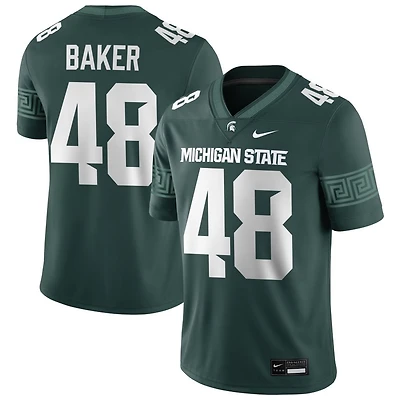 Charlie Baker Men's Nike Green Michigan State Spartans NIL Pick-A-Player Game Jersey