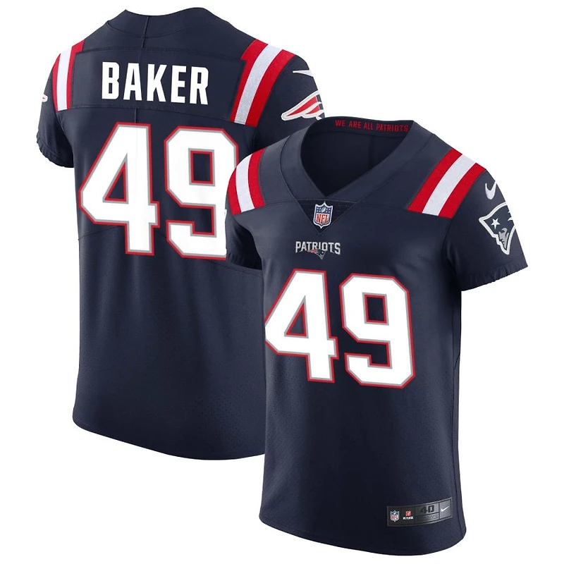 Rushawn Baker Men's Nike Navy New England Patriots Vapor Elite Custom Jersey