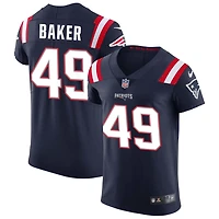 Rushawn Baker Men's Nike Navy New England Patriots Vapor Elite Custom Jersey