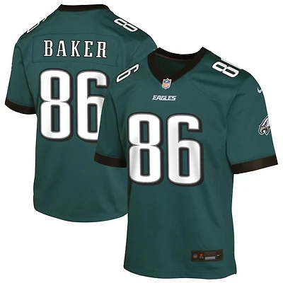 Javon Baker Youth Nike Midnight Green Philadelphia Eagles Custom Game Jersey