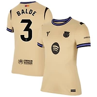 Alejandro Balde Women's Nike  Gold Barcelona 2025/26 Away Stadium Replica Custom Jersey