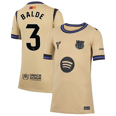 Alejandro Balde Youth Nike  Gold Barcelona 2025/26 Away Stadium Replica Custom Jersey