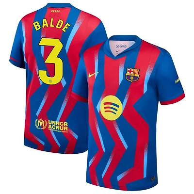 Alejandro Balde Men's Nike Blue Barcelona 2025/26 Fourth Replica Custom Jersey