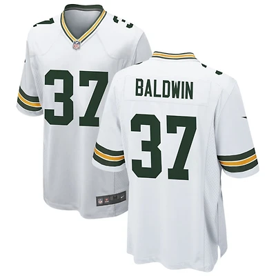 Johnathan Baldwin Men's Nike White Green Bay Packers Custom Game Jersey