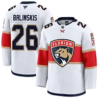 Uvis Balinskis Men's Fanatics White Florida Panthers Away Premium Custom Jersey