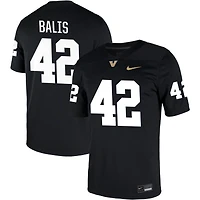 Jake Balis Men's Nike Black Vanderbilt Commodores NIL Pick-A-Player Game Jersey