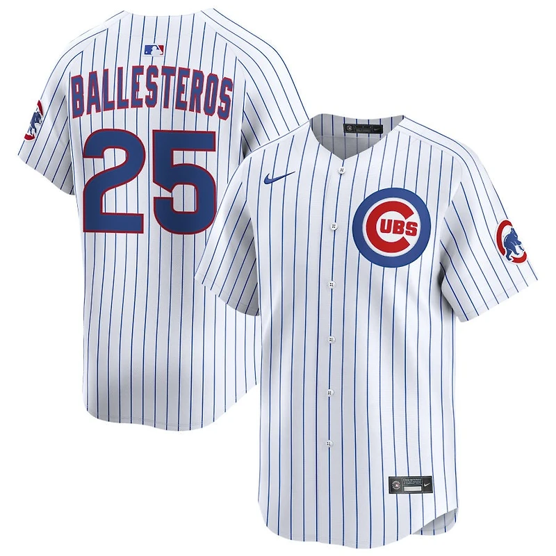 Moises Ballesteros Men's Nike White Chicago Cubs Home Limited Custom Jersey