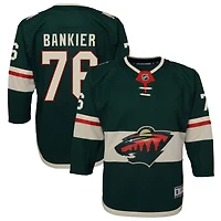Caedan Bankier Youth Green Minnesota Wild Home Premier Custom Jersey