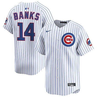 Ernie Banks Men's Nike White Chicago Cubs Home Limited Pick-A-Player Retired Roster Jersey