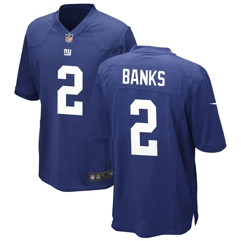 Deonte Banks Men's Nike Royal New York Giants Custom Game Jersey
