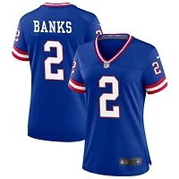 Deonte Banks Women's Nike Royal New York Giants Classic Custom Game Jersey