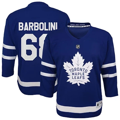 Matthew Barbolini Youth  Blue Toronto Maple Leafs Home Replica Custom Jersey