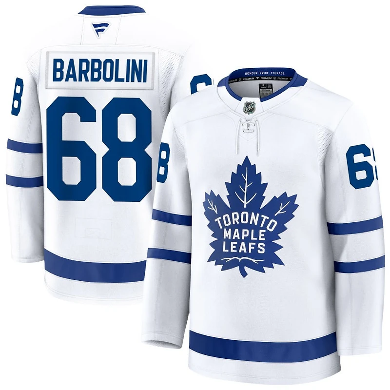 Matthew Barbolini Men's Fanatics White Toronto Maple Leafs Away Premium Custom Jersey