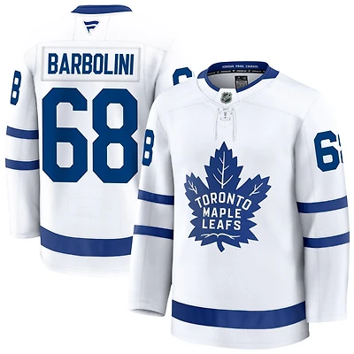 Matthew Barbolini Men's Fanatics White Toronto Maple Leafs Away Premium Custom Jersey