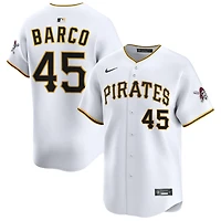 Hunter Barco Men's Nike White Pittsburgh Pirates Home Limited Custom Jersey