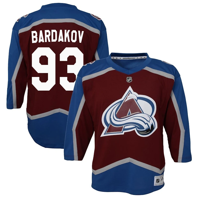 Zakhar Bardakov Youth Burgundy Colorado Avalanche Home Custom Replica Jersey