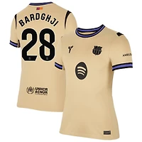 Roony Bardghji Women's Nike  Gold Barcelona 2025/26 Away Stadium Replica Custom Jersey