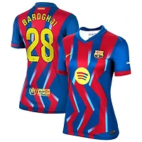 Roony Bardghji Women's Nike Blue Barcelona 2025/26 Fourth Replica Custom Jersey