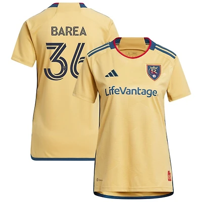 Jesus Barea Women's adidas Gold Real Salt Lake 2023 The Beehive State Kit Replica Custom Jersey