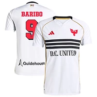 Tai Baribo Men's adidas White D.C. United 2025 Third Replica Custom Jersey