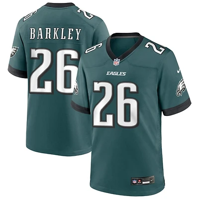 Saquon Barkley Men's Nike Midnight Green Philadelphia Eagles Custom Game Jersey