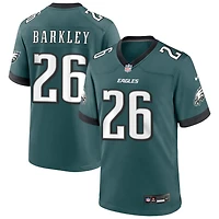 Saquon Barkley Men's Nike Midnight Green Philadelphia Eagles Custom Game Jersey