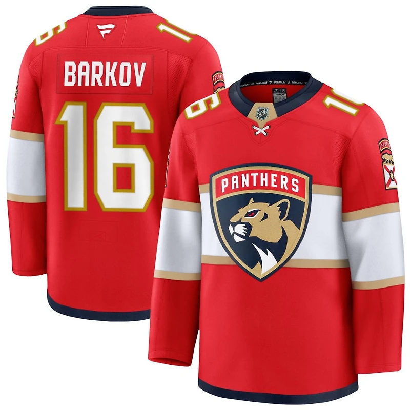Aleksander Barkov Men's Fanatics Red Florida Panthers Home Premium Custom Jersey