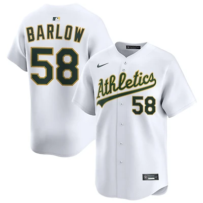 Scott Barlow Men's Nike White Athletics Home Limited Custom Jersey