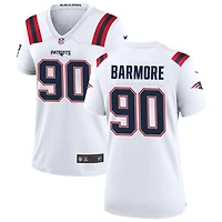 Christian Barmore Women's Nike New England Patriots White Custom Game Jersey