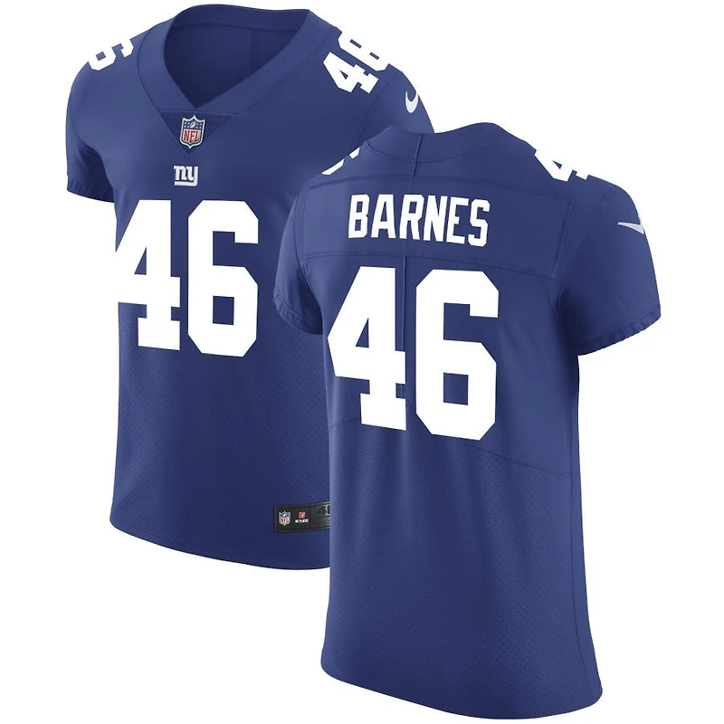 Zaire Barnes Men's Nike Royal New York Giants Vapor Untouchable Custom Elite Jersey