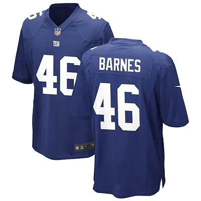 Zaire Barnes Men's Nike Royal New York Giants Custom Game Jersey