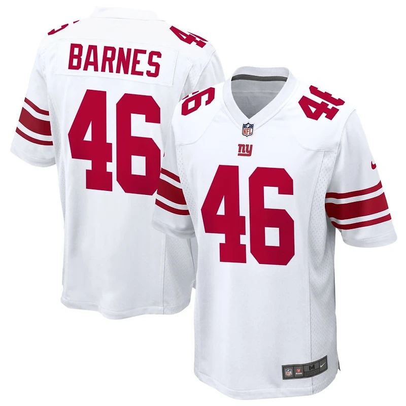 Zaire Barnes Men's Nike White New York Giants Custom Game Jersey