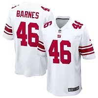 Zaire Barnes Men's Nike White New York Giants Custom Game Jersey