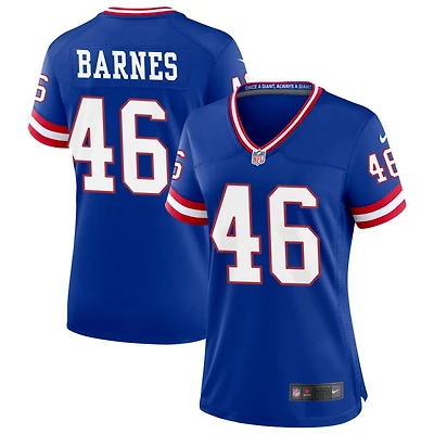 Zaire Barnes Women's Nike Royal New York Giants Classic Custom Game Jersey