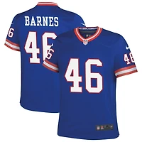 Zaire Barnes Youth Nike Royal New York Giants Classic Custom Game Jersey
