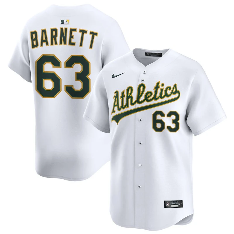 Mason Barnett Men's Nike White Athletics Home Limited Custom Jersey