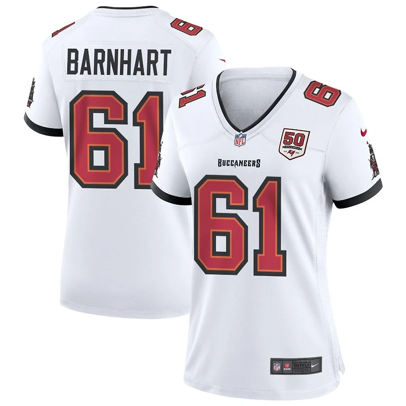 Karsen Barnhart Women's Nike White Tampa Bay Buccaneers 50th Season Custom Game Jersey