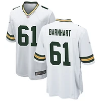 Karsen Barnhart Men's Nike White Green Bay Packers Custom Game Jersey